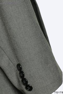 Bộ Suit Xám Tiêu Gân Hai Nút TGS178